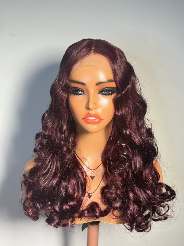 Burgundy Wig Human Hair | Jasmine Unit | ZionBellaLuxe