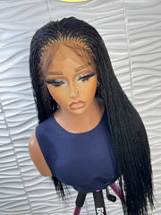 Terry Unit: Ready to ship Micro Twist Wig: Braided Lace front Wig :Full lace braided wig: Micro Million braid: Nano twist: Wigs For Black Women. ZionBellaLuxe