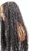 Shannel Unit: Boho Braided wig: Full Lace Wig: Human Hair Wig: Lace front Wig: Wigs For Black Women. ZionBellaLuxe