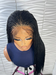 Terry Unit: Ready to ship Micro Twist Wig: Braided Lace front Wig :Full lace braided wig: Micro Million braid: Nano twist: Wigs For Black Women. ZionBellaLuxe