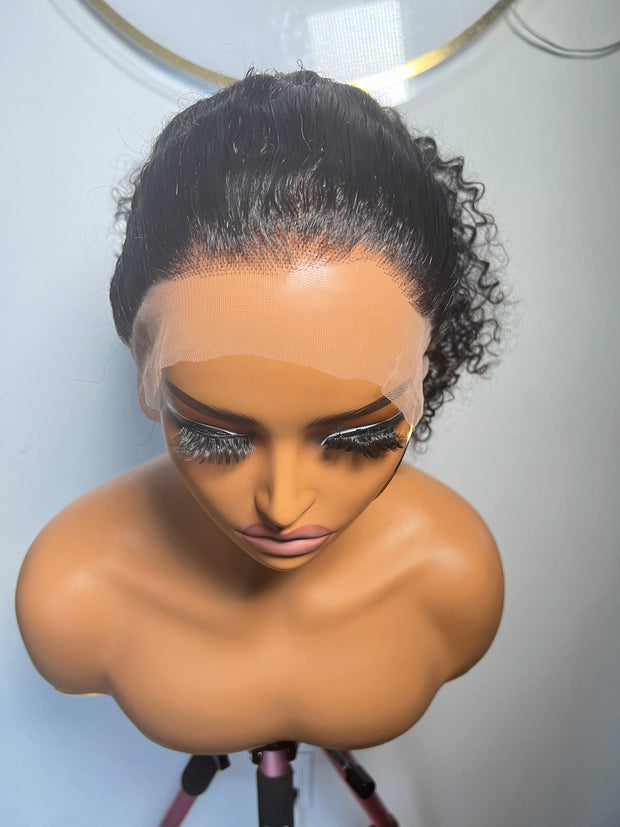 Jenny Unit: Curly Hair: Human Hair Wig: Black Wig: Full Lace Wig: 360 Lace Wig: Lace Front Wig: Transparent Lace Wig. ZionBellaLuxe